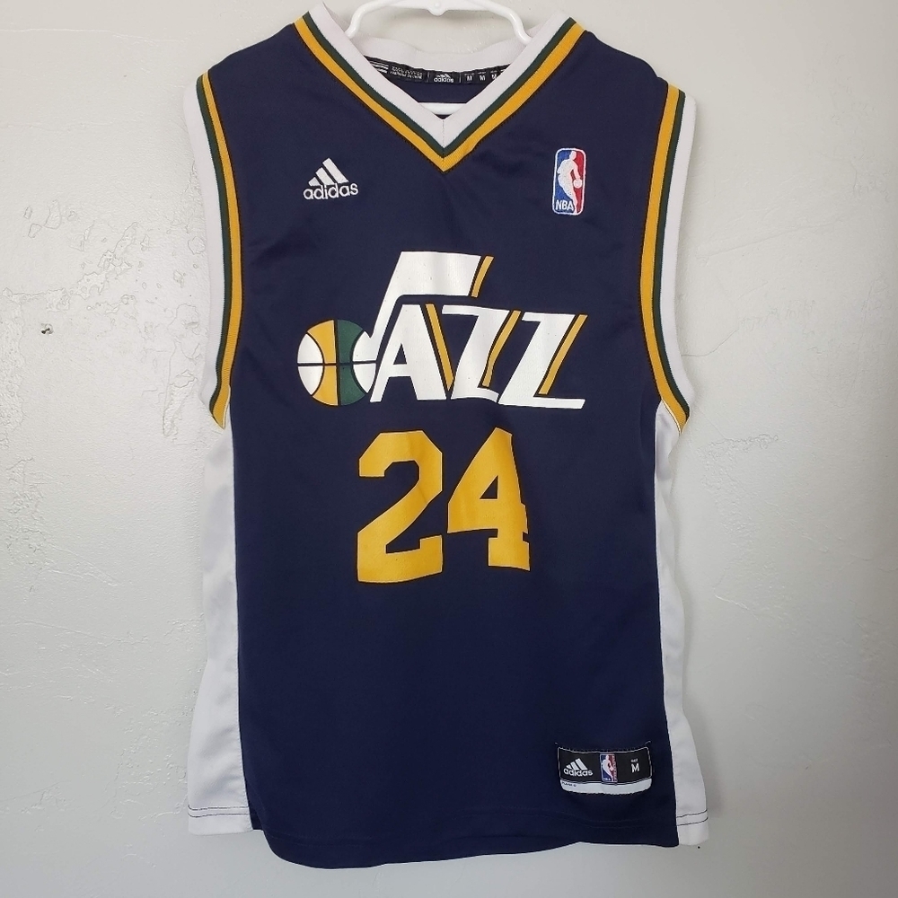 Adidas Kids Youth Medium Utah Jazz NBA Tank Top Jersey Millsap 24 Unisex Fan